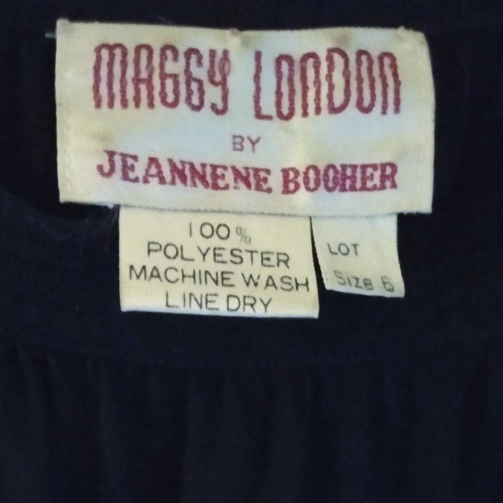 Maggie London Sheer Black Dress Long size 6 - Picture 2 of 10